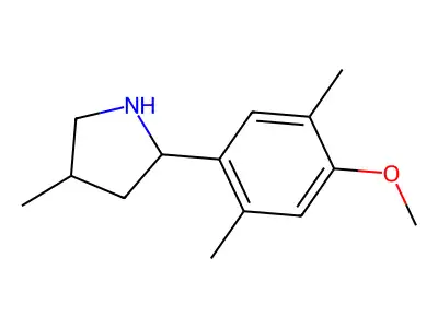 2-(4-Methoxy-2,5-dimethylphenyl)-4-methylpyrrolidine structure