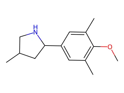 2-(4-Methoxy-3,5-dimethylphenyl)-4-methylpyrrolidine structure