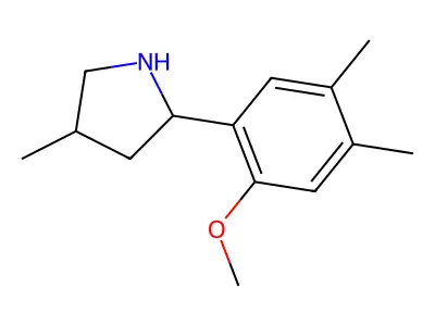 2-(2-Methoxy-4,5-dimethylphenyl)-4-methylpyrrolidine structure