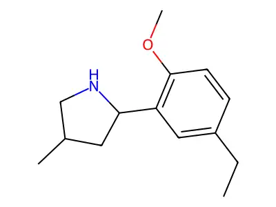 2-(5-Ethyl-2-methoxyphenyl)-4-methylpyrrolidine structure