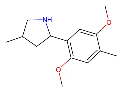 2-(2,5-Dimethoxy-4-methylphenyl)-4-methylpyrrolidine structure