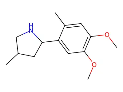 2-(4,5-Dimethoxy-2-methylphenyl)-4-methylpyrrolidine structure