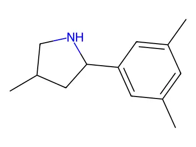 2-(3,5-Dimethylphenyl)-4-methylpyrrolidine structure