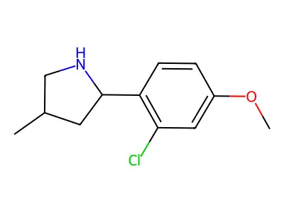 2-(2-Chloro-4-methoxyphenyl)-4-methylpyrrolidine structure