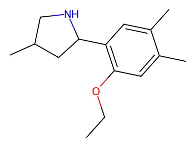 2-(2-Ethoxy-4,5-dimethylphenyl)-4-methylpyrrolidine structure