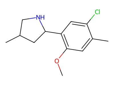 2-(5-Chloro-2-methoxy-4-methylphenyl)-4-methylpyrrolidine structure
