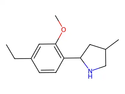 2-(4-Ethyl-2-methoxyphenyl)-4-methylpyrrolidine structure