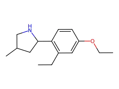 2-(4-Ethoxy-2-ethylphenyl)-4-methylpyrrolidine structure