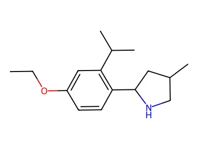 2-(4-Ethoxy-2-isopropylphenyl)-4-methylpyrrolidine structure