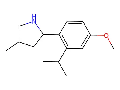 2-(2-Isopropyl-4-methoxyphenyl)-4-methylpyrrolidine structure