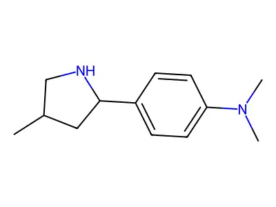 N,N-dimethyl-4-(4-methylpyrrolidin-2-yl)aniline structure
