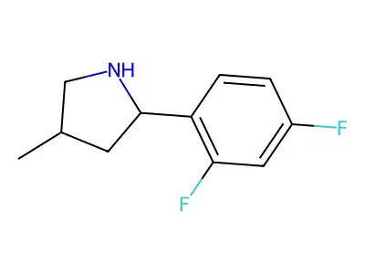 2-(2,4-Difluorophenyl)-4-methylpyrrolidine structure