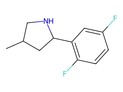 2-(2,5-Difluorophenyl)-4-methylpyrrolidine structure