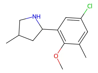 2-(5-Chloro-2-methoxy-3-methylphenyl)-4-methylpyrrolidine structure