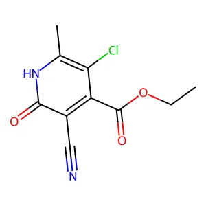 Ethyl 3-chloro-5-cyano-6-hydroxy-2-methylisonicotinate structure