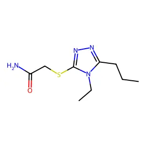 2-[(4-ethyl-5-propyl-4H-1,2,4-triazol-3-yl)sulfanyl]acetamide structure