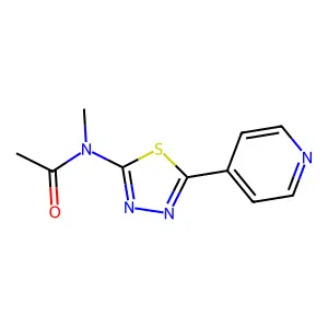 N-Methyl-N-(5-pyridin-4-yl-[1,3,4]thiadiazol-2-yl)acetamide structure