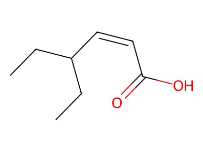 4-乙基己烯酸 structure