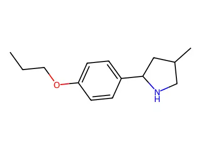 4-Methyl-2-(4-propoxyphenyl)pyrrolidine structure