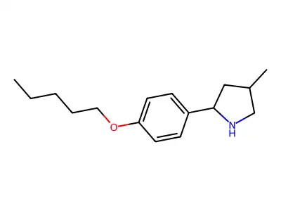 4-Methyl-2-(4-(pentyloxy)phenyl)pyrrolidine structure