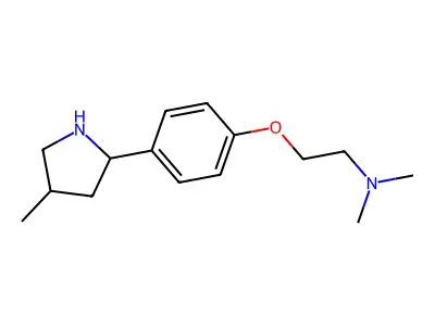 N,N-Dimethyl-2-(4-(4-methylpyrrolidin-2-yl)phenoxy)ethanamine structure