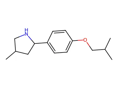 2-(4-Isobutoxyphenyl)-4-methylpyrrolidine structure