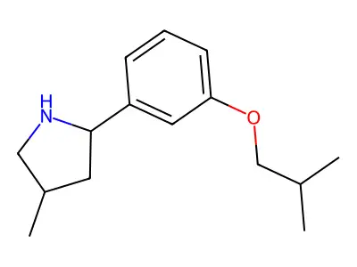 2-(3-Isobutoxyphenyl)-4-methylpyrrolidine structure