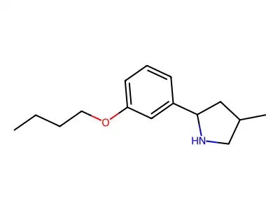 2-(3-Butoxyphenyl)-4-methylpyrrolidine structure