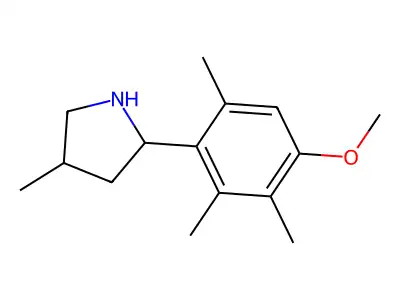 2-(4-Methoxy-2,3,6-trimethylphenyl)-4-methylpyrrolidine structure
