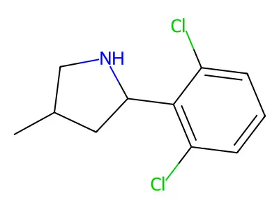 2-(2,6-Dichlorophenyl)-4-methylpyrrolidine structure