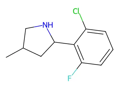 2-(2-Chloro-6-fluorophenyl)-4-methylpyrrolidine structure