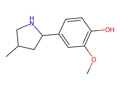 2-Methoxy-4-(4-methylpyrrolidin-2-yl)phenol structure