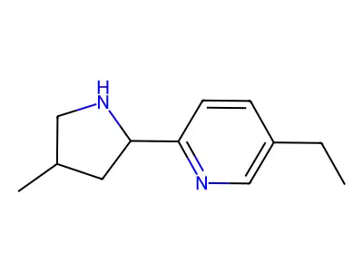 5-Ethyl-2-(4-methylpyrrolidin-2-yl)pyridine structure