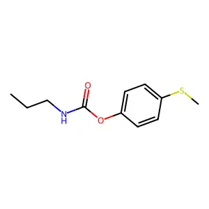(4-methylsulfanylphenyl) N-propylcarbamate structure