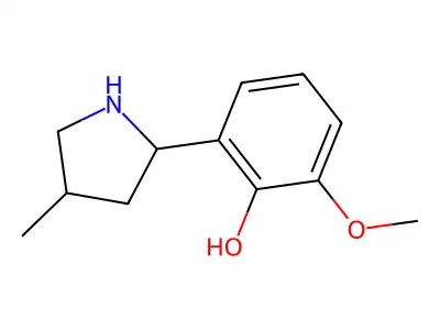 2-Methoxy-6-(4-methylpyrrolidin-2-yl)phenol structure