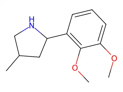 2-(2,3-Dimethoxyphenyl)-4-methylpyrrolidine structure