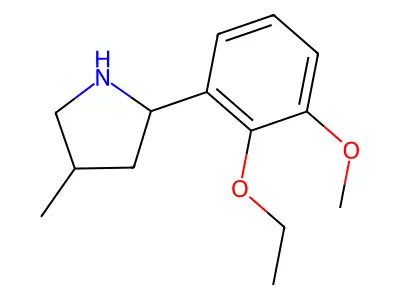 2-(2-Ethoxy-3-methoxyphenyl)-4-methylpyrrolidine structure