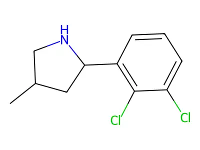 2-(2,3-Dichlorophenyl)-4-methylpyrrolidine structure