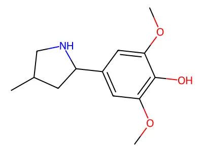 2,6-Dimethoxy-4-(4-methylpyrrolidin-2-yl)phenol structure