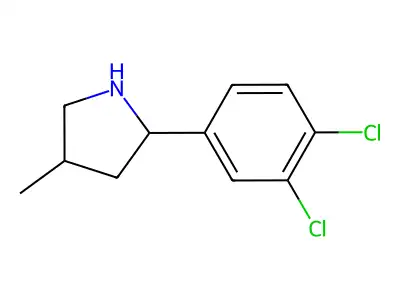 2-(3,4-Dichlorophenyl)-4-methylpyrrolidine structure
