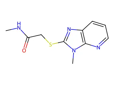 N-Methyl-2-[(3-methyl-3H-imidazo[4,5-b]pyridin-2-yl)sulfanyl]acetamide structure