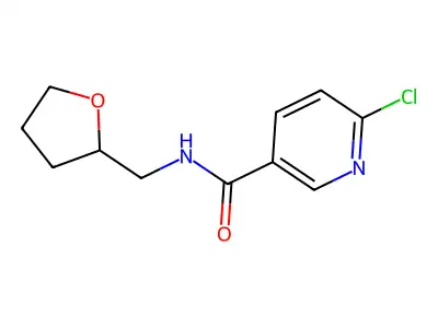 6-Chloro-N-((tetrahydrofuran-2-yl)methyl)nicotinamide structure
