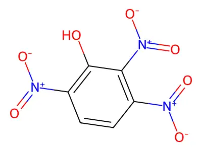 2,3,6-Trinitrophenol structure