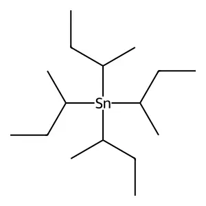 Stannane, tetrakis(1-methylpropyl)- structure