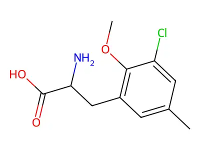 3-Chloro-2-methoxy-5-methylphenylalanine structure