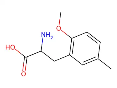 2-Amino-3-(2-methoxy-5-methylphenyl)propanoic acid structure