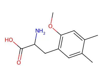 2-Amino-3-(2-methoxy-4,5-dimethylphenyl)propanoic acid structure