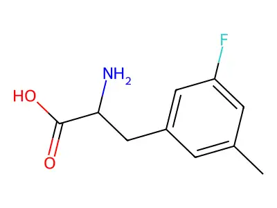 3-Fluoro-5-methyl-dl-phenylalanine structure