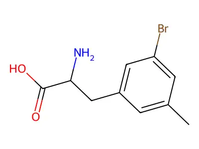 2-Amino-3-(3-bromo-5-methylphenyl)propanoic acid structure