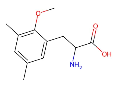 2-Amino-3-(2-methoxy-3,5-dimethylphenyl)propanoic acid structure